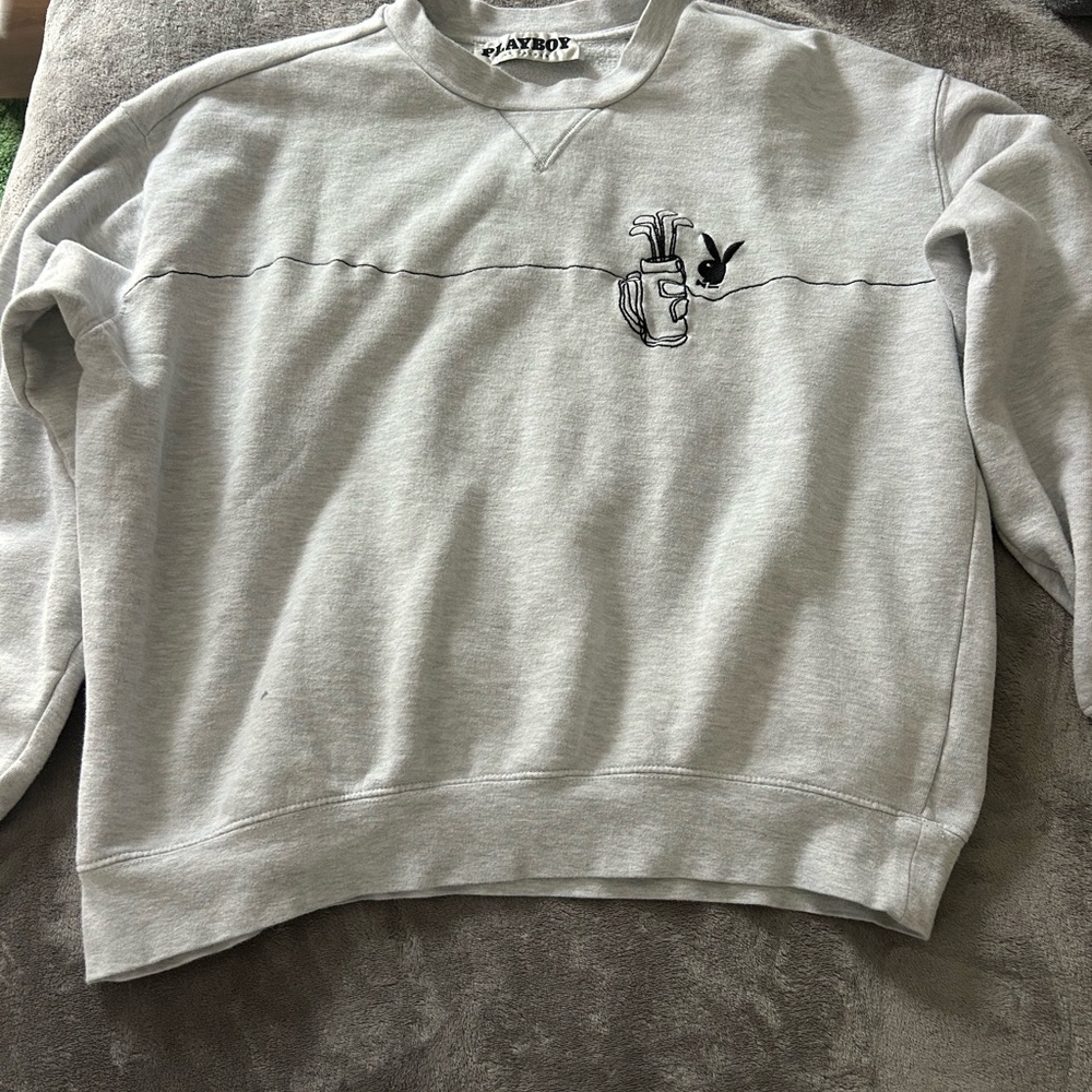 Playboy Gray Men's Crewneck